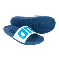 Arena Badslippers Voor Zwembad Heren Urban Marineblauw Blauw Wit
