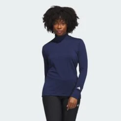 ADIDAS COLD.RDY Mock Poloshirt Met Lange Mouwen