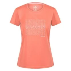 Regatta Dames/dames Fingal VI Tekst Tshirt (Fusion Koraal)
