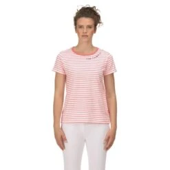 Regatta Dames/dames Odalis Stripe Tshirt (Neonroze) -Kledij Verkoop damesdames odalis stripe tshirt neonroze 2