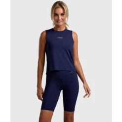 Elegance Tennis/Padel Tank-Top Dames Marineblauw