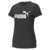 Essentials+ T-shirt Met Metallic Logo Dames PUMA