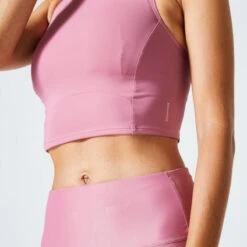Sportbeha Voor Fitness 540 Crop Top Gemiddelde Ondersteuning 8 Sportbeha Voor Fitness 540 Crop Top Gemiddelde Ondersteuning -Kledij Verkoop fitnessbeha 540 gemiddelde ondersteuning roze 3
