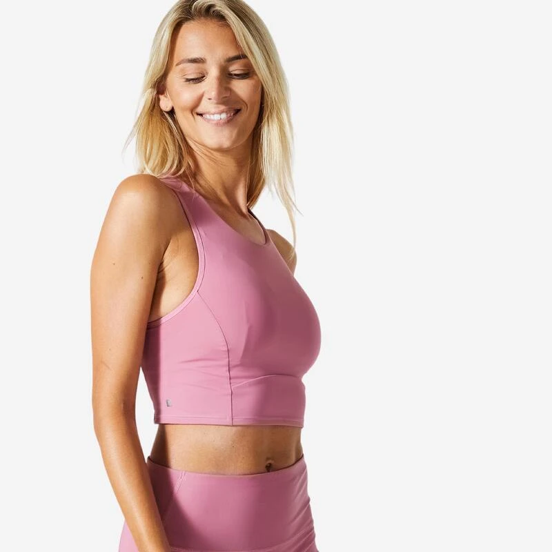 Sportbeha Voor Fitness 540 Crop Top Gemiddelde Ondersteuning 1 Sportbeha Voor Fitness 540 Crop Top Gemiddelde Ondersteuning