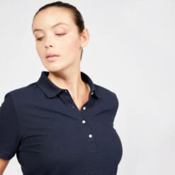 Golfpolo Voor Dames MW500 Korte Mouwen 8 Golfpolo Voor Dames MW500 Korte Mouwen -Kledij Verkoop golfpolo voor dames mw500 korte mouwen marineblauw 2