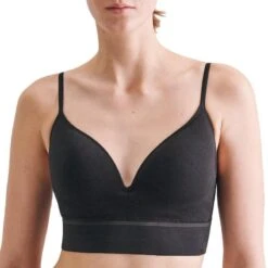 Seidensticker Longline Bh-top Met Voorgevormde Cups Zonder Beugel Natural Star