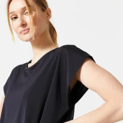 Los T-shirt Voor Cardiofitness Dames Lasercut -Kledij Verkoop los t shirt voor cardiofitness dames lasercut zwart 2