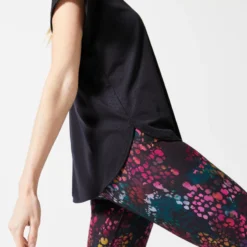 Los T-shirt Voor Cardiofitness Dames Lasercut -Kledij Verkoop los t shirt voor cardiofitness dames lasercut zwart 4