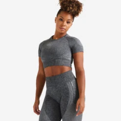 Naadloos Cropped T-shirt Voor Fitness