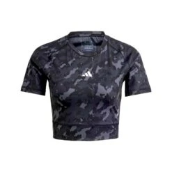 Kledij Verkoop -Kledij Verkoop techfit camo print crop training t shirt 1