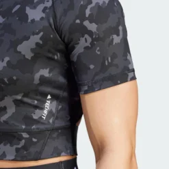 ADIDAS Techfit Camo Print Crop Training T-shirt -Kledij Verkoop techfit camo print crop training t shirt 3