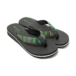 Vrouwen Braziliaanse Teenslippers Groen Met Antislipzool