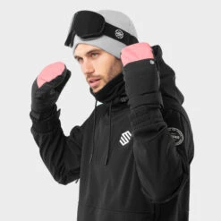 Wanten Wintersport SIROKO Pitztal Pink Zwart Heren -Kledij Verkoop wanten wintersport siroko pitztal pink zwart heren 2