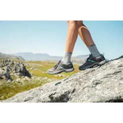 Quechua Waterdichte Bergwandelschoenen Voor Dames MH100 -Kledij Verkoop waterdichte bergwandelschoenen voor dames mh100 grijsblauw 8