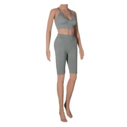 Xtreme Sportswear Korte Sportlegging Dames Short Licht Grijs -Kledij Verkoop xtreme sportswear korte sportlegging dames short licht grijs 3